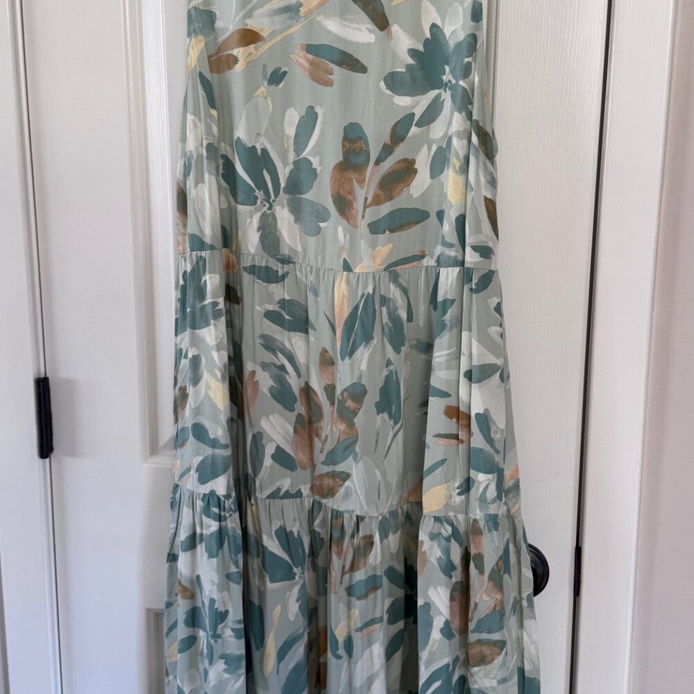 A New Day Womens Green Floral Maxi Dress Size M Medium New with Tags - Picture 9 of 11
